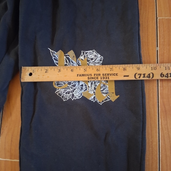 YoungLA navy sweatpants with gold accents Size S #sweatpants #loungewear - Picture 8 of 11